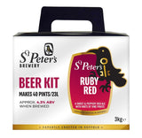 St Peters Brewery Ruby Red Ale 3Kg Beer Kit Makes 40 Pints (23 Litres)