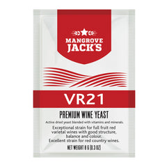 Yeast Sachet - Mangrove Jack's Premium VR21 Wine Yeast 8g - For Red Wines - SPECIAL OFFER AS BEST BEFORE IS 30/09/2026