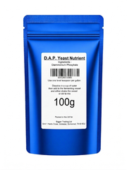 Yeast Nutrient Diammonium Phosphate D.A.P. 100g Supplied in Heavy Duty Resealable Pouch