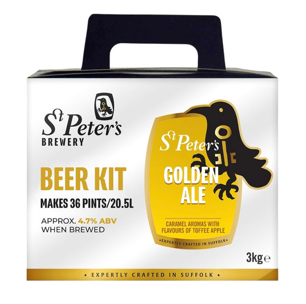 St Peters Brewery Golden Ale 3Kg Beer Kit Makes 36 Pints (20.5 Litres)