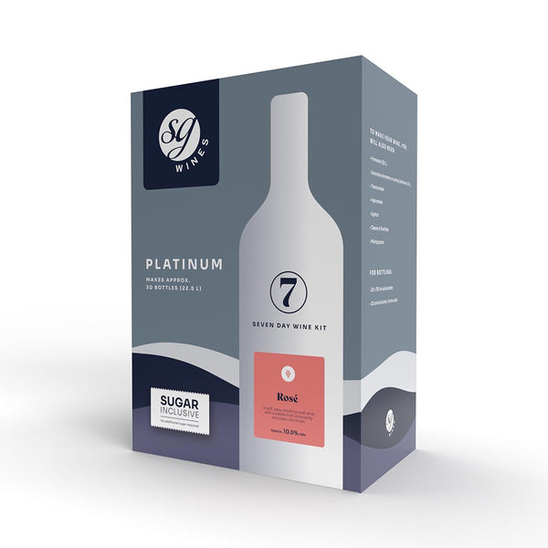 SG Wines (Formerly Solomon Grundy) Platinum 30 Bottle 7 Day Wine Kit - Rose