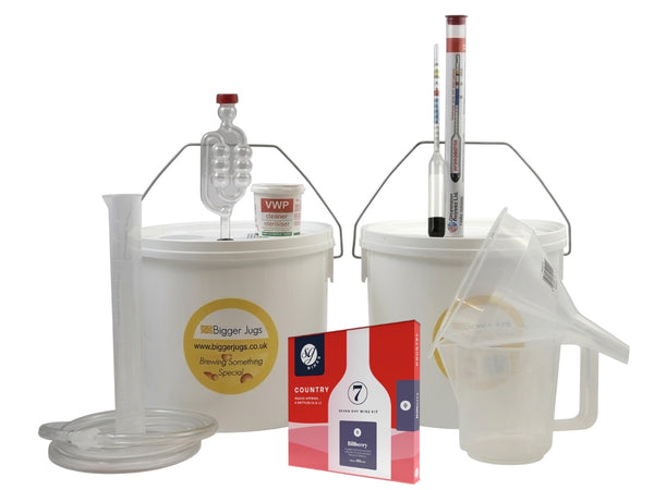 Starter Wine Making Set - 6 Bottle Size SG Wines with Equipment - Country Wines