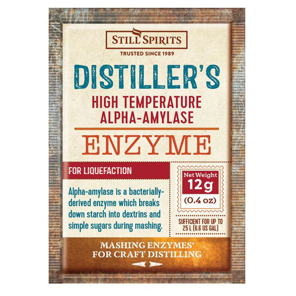 Still Spirits Distiller's Enzyme Alpha - Amylase 12g - Also For Removing Starch Haze in Home Made Wines
