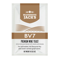 Yeast Sachet -Mangrove Jack's Premium BV7 Wine Yeast 8g - For Full Bodied Dry & Sweet Grape Wines