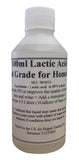 Bigger Jugs Lactic Acid 60% Solution 100ml Bottle - Food Grade for Homebrew Use