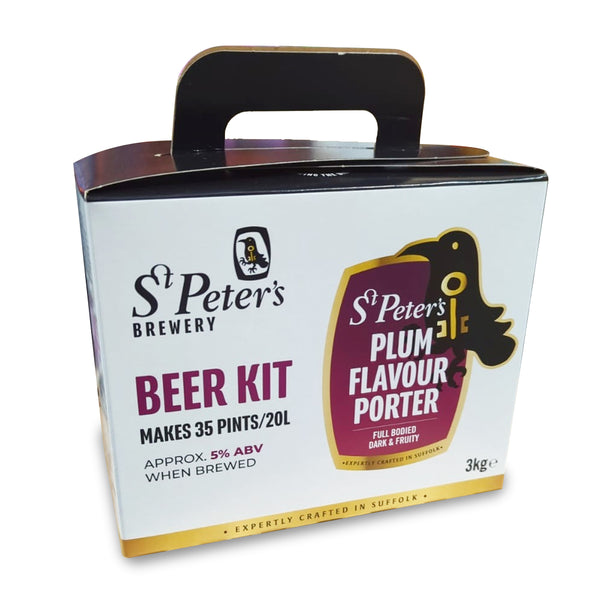 St Peters Brewery Plum Flavour Porter 3Kg Beer Kit Makes 35 Pints - SPECIAL OFFER AS BEST BEFORE IS 30/04/2026