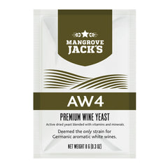 Yeast Sachet - Mangrove Jack's Premium AW4 Wine Yeast 8g - For Germanic Aromatic White Wines