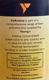 Youngs Definitive White Wine Enricher 250ml Bottle - White Grape Juice Concentrate