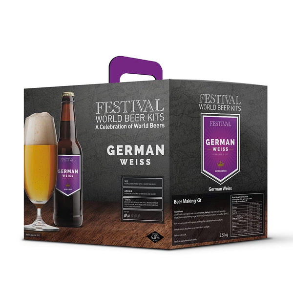 Festival World Beer Kits - German Weiss Beer 3.5Kg Beer Kit - SPECIAL OFFER AS BEST BEFORE IS 30/04/2024