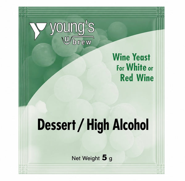 Yeast Sachet - Youngs Dessert / High Alcohol Wine Yeast 5g
