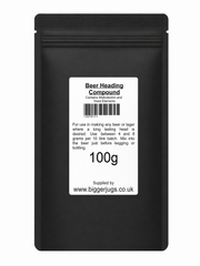 Beer Heading Compound 100g - Supplied in Resealable Pouch - Use to Ensure a Long Lasting Head on Home Brewed Beers & Lagers