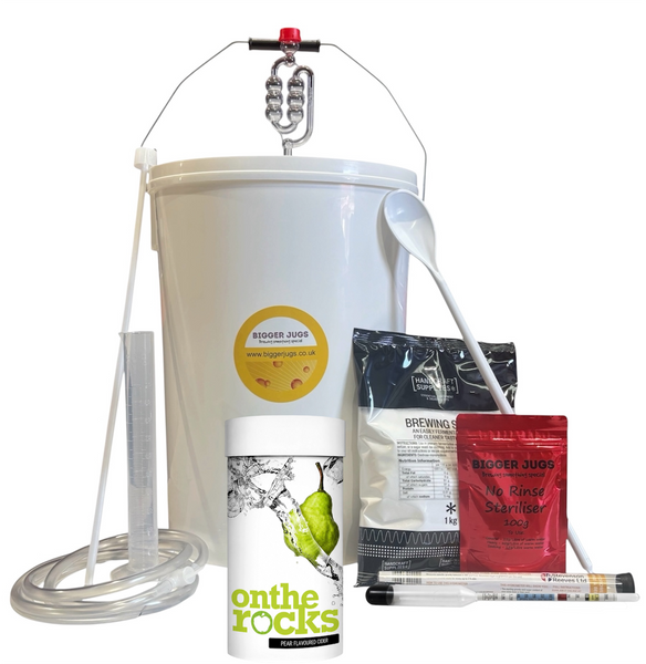 On The Rocks Pear Flavour Cider Kit Makes 40 Pints (23 Litres)