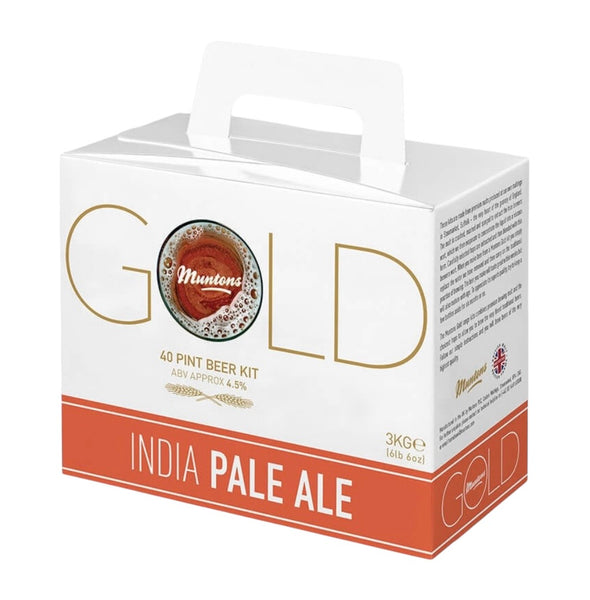Muntons Gold IPA 3Kg Beer Kit Makes 40 Pints (23 Litres)