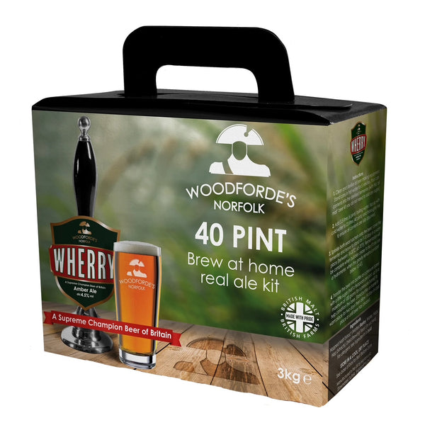 Woodfordes Wherry 3Kg Best Bitter Amber Ale Beer Kit (40 pints / 23 Litres) 
