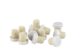 Wine Corks - Pack of 30 White Plastic Topped Wine Corks