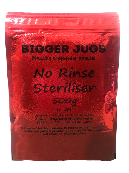 Sodium Percarbonate No Rinse Cleanser / Steriliser 500g Supplied in Heavy Duty Resealable Pouch