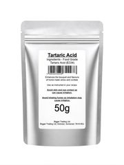 Tartaric Acid 50g Supplied in Heavy Duty Resealable Pouch