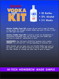 Alcotec Home Brewing Vodka Type Spirit Kit - Makes 25 Litres (30 Bottles) at 21% ABV