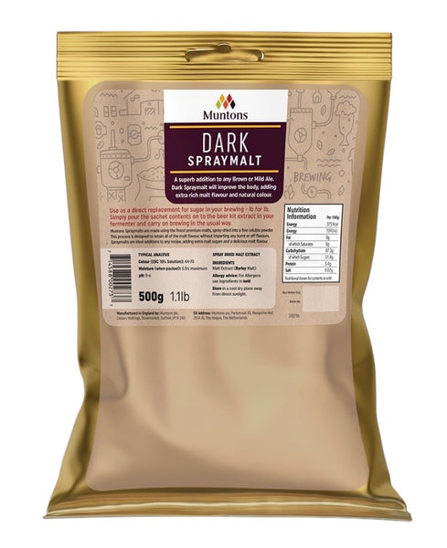 Muntons Foil Packed Spraymalt Dark 500g
