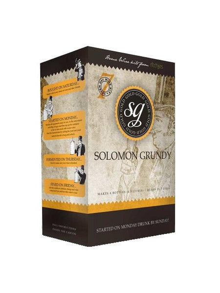 Solomon Grundy Gold 6 Bottle 7 Day Wine Kit - Chardonnay Style