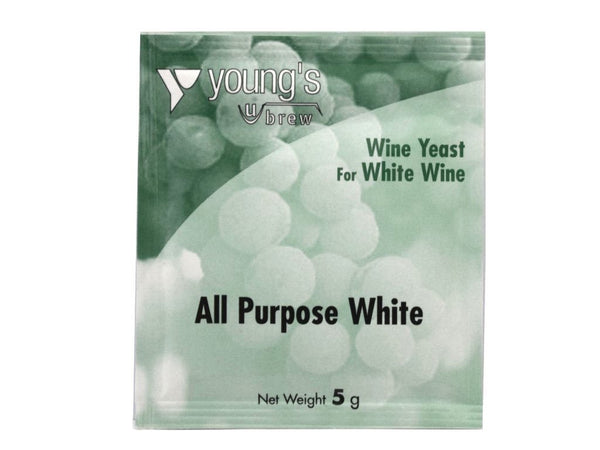 Yeast Sachet - Youngs All Purpose White Wine Yeast 5g
