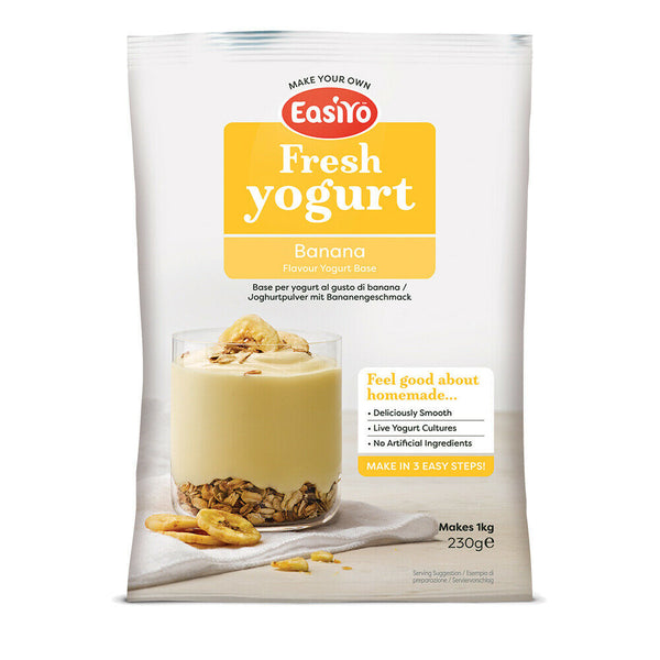 EasiYo Banana Flavoured Yogurt Sachet 230g