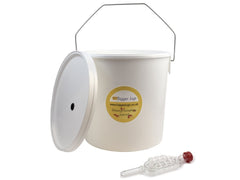 Fermentation Vessel - 10 Litre Bucket with Grommeted Lid & Airlock