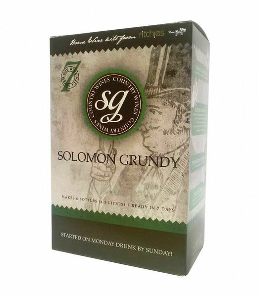 Solomon Grundy 6 Bottle 7 Day Country Wine Making Kit - Cherry