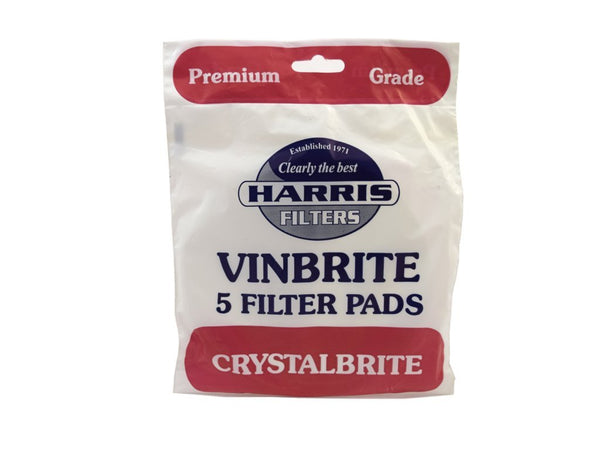 Harris Crystalbrite Pads for the Vinbrite Mk3 Filter - Pack of 5