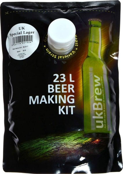 ukBrew Special Lager 1.6Kg Beer Kit Makes 40 Pints (23 Litres)