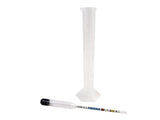 Stevenson-Reeves Triple Scale Hydrometer for Wine & Beer with Plastic Measuring Cylinder