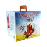 Strawberry and Lime Premium 3.5Kg Cider Kit Makes 40 Pints (23 Litres)