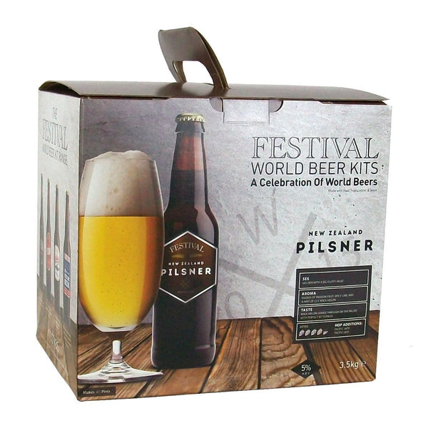 Festival World Beers Kits - New Zealand Pilsner 3.5Kg Beer Kit