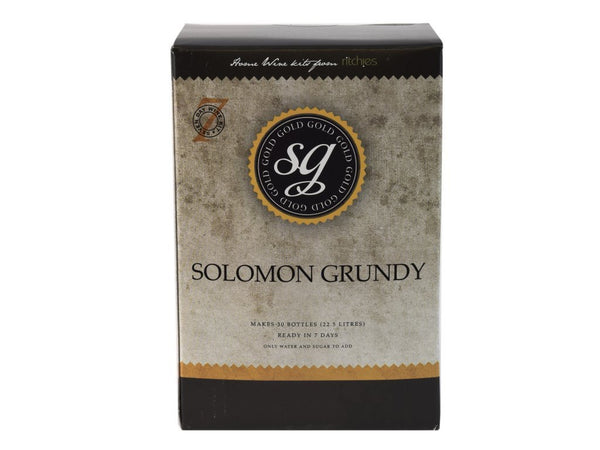 Solomon Grundy Gold 30 Bottle 7 Day Wine Kit - Shiraz Style