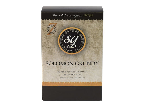Solomon Grundy Gold 6 Bottle 7 Day Wine Kit - Cabernet Sauvignon Style