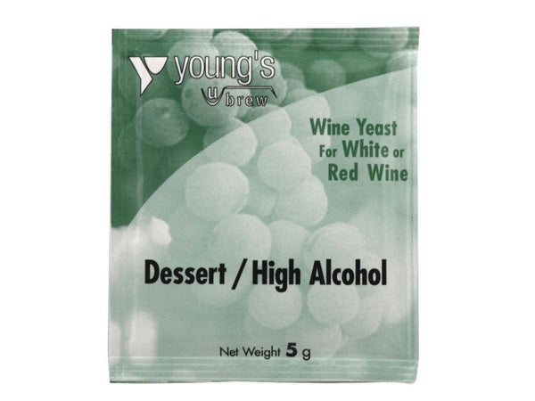 Yeast Sachet - Youngs Dessert / High Alcohol Wine Yeast 5g