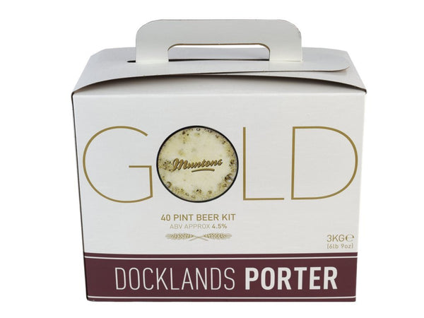 Muntons Gold Docklands Porter 3Kg Beer Kit Makes 40 Pints (23 Litres)