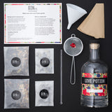 Gin Etc. Gin Making Kit – No.5 Love Potion - Makes 2 Bottles of Gin in 4 Easy Steps