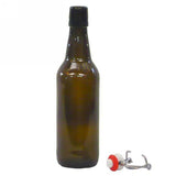 500ml Amber Swing Top Beer Bottles Complete With Closures - Box of 12
