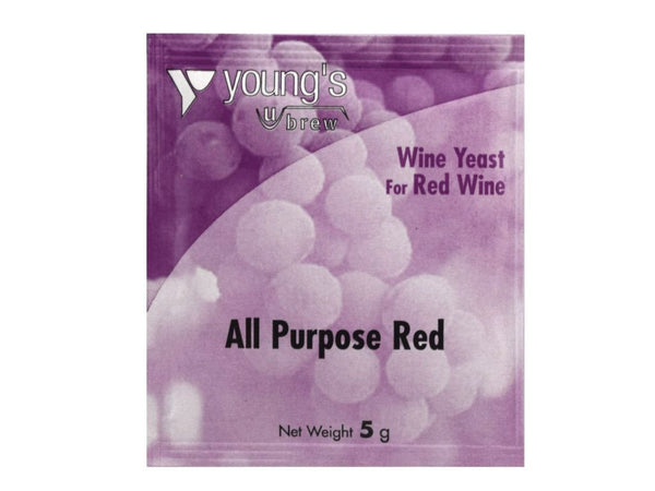 Yeast Sachet - Youngs All Purpose Red Wine Yeast 5g
