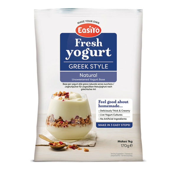 EasiYo Greek Style Natural Yogurt Sachet 170g