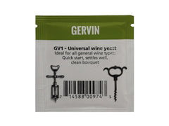 Yeast Sachet 5g - Gervin GV1 Universal Wine Yeast - For All General Wine Types